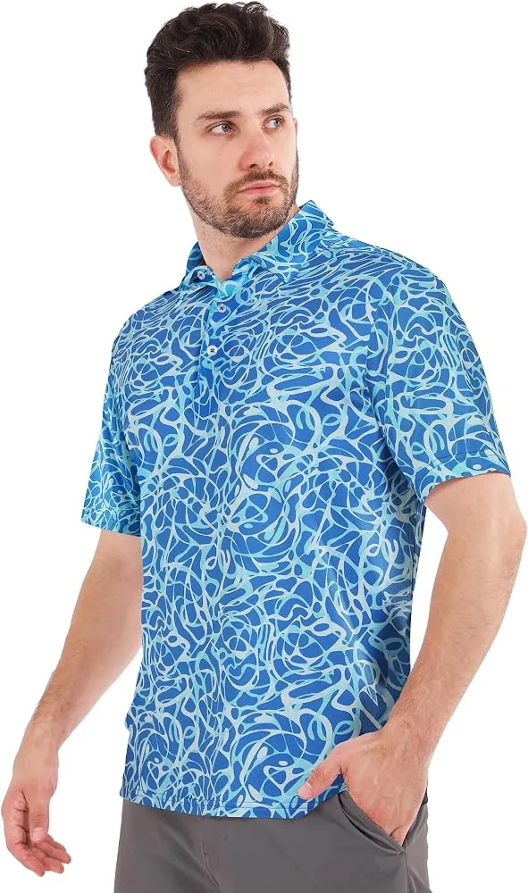 shallowlulu mens golf shirts short sleeve dry fit